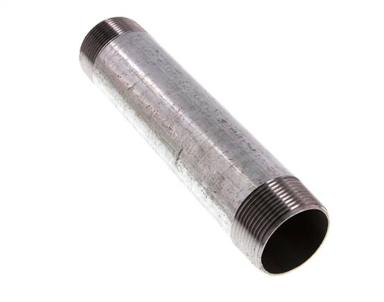 R 1 1/2'' Espiga doble de acero galvanizado 50 Bar DIN 2982 - 200mm
