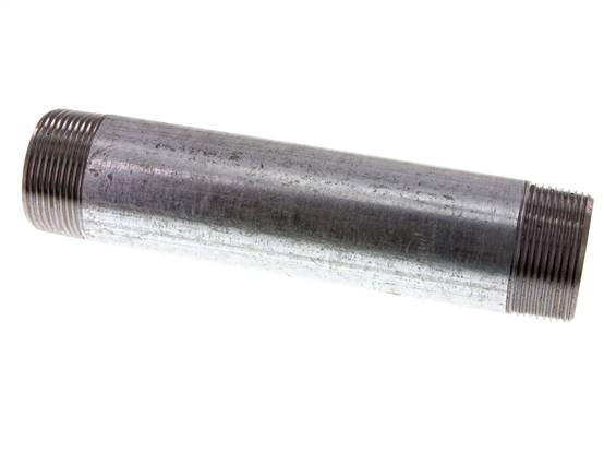 R 1 1/2'' Espiga doble de acero galvanizado 50 Bar DIN 2982 - 200mm