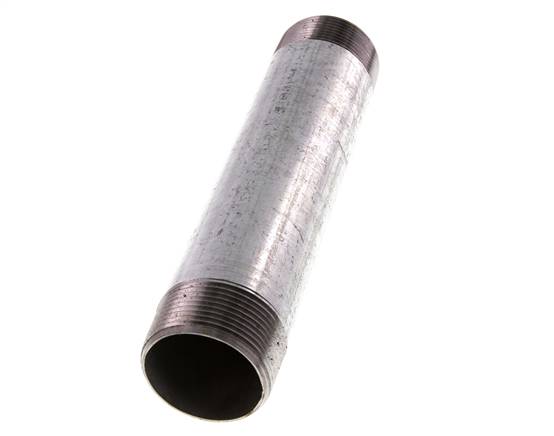 R 1 1/2'' Espiga doble de acero galvanizado 50 Bar DIN 2982 - 200mm