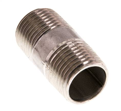 R 1/2'' Espiga doble de acero inoxidable 20 Bar DIN 2982 - 40mm