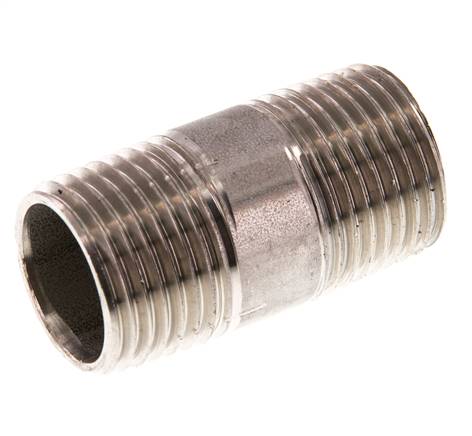 R 1/2'' Espiga doble de acero inoxidable 20 Bar DIN 2982 - 40mm