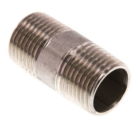 R 1/2'' Espiga doble de acero inoxidable 20 Bar DIN 2982 - 40mm