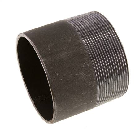 R 3'' Macho x 88.9mm Espiga de acero con extremo para soldar 50 Bar DIN 2982 - 80mm