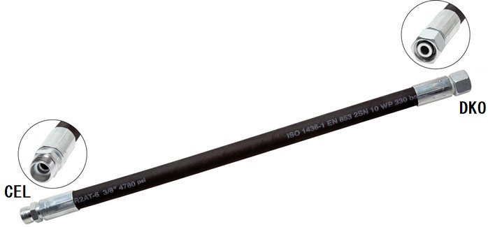 Manguera Hidráulica 2SN Con Racor M30x2,0 DKO/CEL 215 bar (OP) 2,6 m