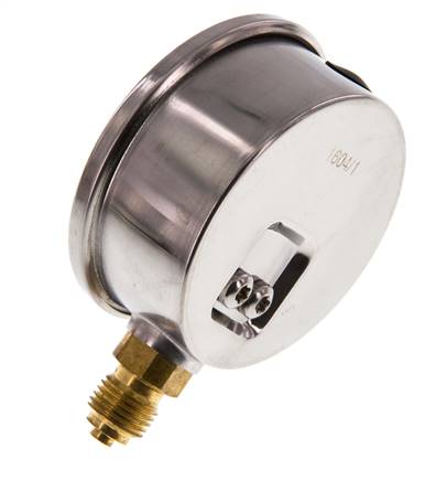 0..1000 Bar (0..14504 psi) Manómetro de glicerina Abajo Acero inoxidable/Latón 63 mm Clase 1.6
