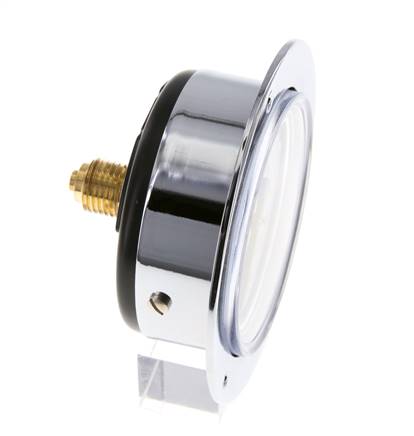 0..10 Bar (0..145 psi) Manómetro de montaje en panel Acero/Latón 63 mm Clase 2.5 (Panel frontal)