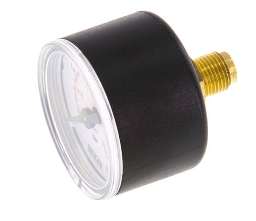 Manómetro de presión 0.4 bar (0..58 psi) Plástico trasero / latón 40 mm Clase 2.5