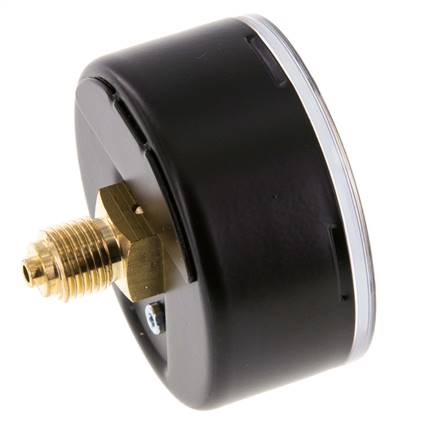 0.4 Bar (0..58 psi) Manómetro Acero trasero / latón 63 mm Clase 1.6