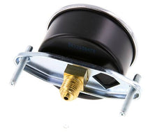 0..0.6 Bar (0..9 psi) Manómetro de montaje en panel Acero/Latón 63 mm Clase 2.5 (Soporte)