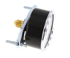 0..0.6 Bar (0..9 psi) Manómetro de montaje en panel Acero/Latón 63 mm Clase 2.5 (Soporte)