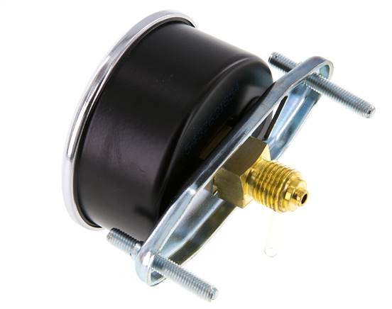 0..400 Bar (0..5802 psi) Manómetro de montaje en panel Acero/Latón 63 mm Clase 2.5 (Soporte)