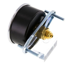 0..40 Bar (0..580 psi) Manómetro de montaje en panel Acero/Latón 63 mm Clase 2.5 (Soporte)