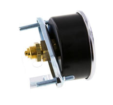 0..40 Bar (0..580 psi) Manómetro de montaje en panel Acero/Latón 63 mm Clase 2.5 (Soporte)