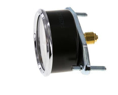 0..4 Bar (0..58 psi) Manómetro de montaje en panel Acero/Latón 63 mm Clase 2.5 (Soporte)