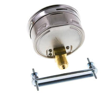 0..6 Bar (0..87 psi) Manómetro de montaje en panel Acero/Latón 100 mm Clase 1.0 (Soporte)