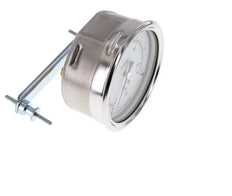 0..6 Bar (0..87 psi) Manómetro de montaje en panel Acero/Latón 100 mm Clase 1.0 (Soporte)