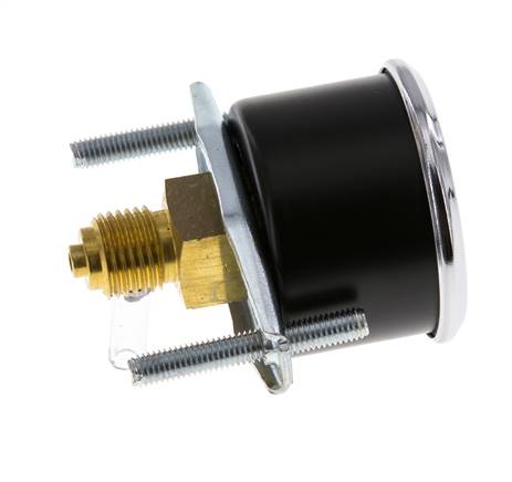 0..6 Bar (0..87 psi) Manómetro de montaje en panel Acero/Latón 40 mm Clase 2.5 - 1/4'' (Soporte)