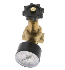 Reductor de Presión de Agua y Aire Latón G1/4'' 2,5 L/min 0,5-16 bar/7-232psi
