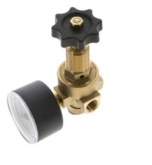 Reductor de Presión de Agua y Aire Latón G1/4'' 2,5 L/min 0,5-16 bar/7-232psi