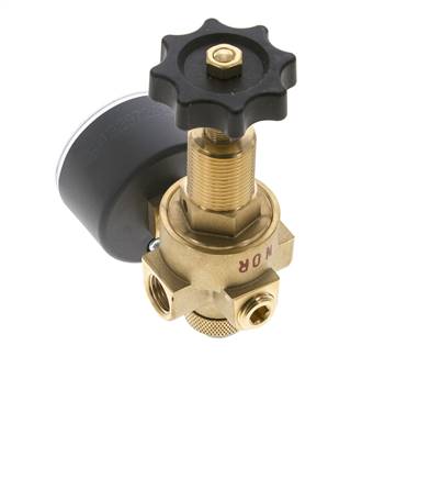 Reductor de Presión de Agua y Aire Latón G1/4'' 2,5 L/min 0,5-16 bar/7-232psi