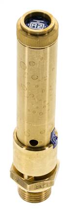 G Válvula de seguridad preajustada de latón de 1/2'' 46,5 bar (674,44 psi) DN 10