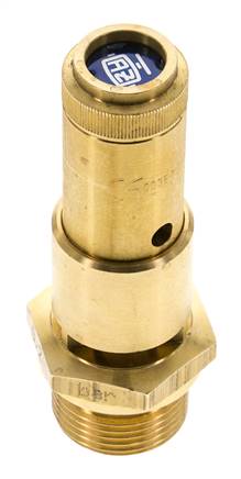 G Válvula de seguridad preajustada de latón de 3/4'' 6,9 bar (100,08 psi) DN 10