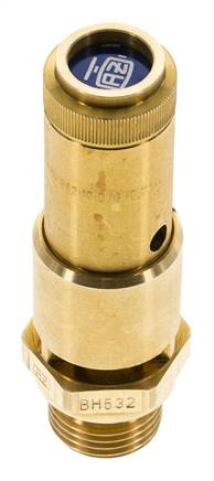 G Válvula de seguridad preajustada de latón de 1/2'' 7,8 bar (113,13 psi) DN 10