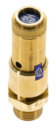 G Válvula de seguridad preajustada de latón de 1/2'' 7,9 bar (114,58 psi) DN 10