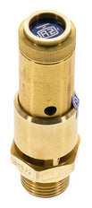 G Válvula de seguridad preajustada de latón de 1/2'' 8,1 bar (117,48 psi) DN 10