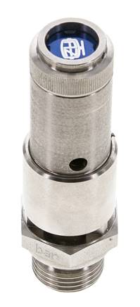 G 1/2'' Acero inoxidable 316 Ti Válvula de seguridad preajustada 2,5 bar (36,26 psi) DN 10