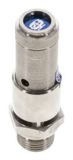 G 1/2'' Acero inoxidable 316 Ti Válvula de seguridad preajustada 2,5 bar (36,26 psi) DN 10