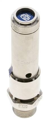 G 1/2'' Válvula de seguridad de latón niquelado 37 bar (536.65 psi) DN 10