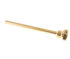 Termopozo de aleación de cobre G de 1/2 pulgada fijado con pernos para vástago de 160 mm máx. 160°C y 6 barras