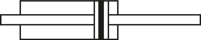 Cilindro Redondo de Doble Efecto ISO 6432 20-80mm - Magnético - Acero Inoxidable - Rosca Macho - Doble vástago