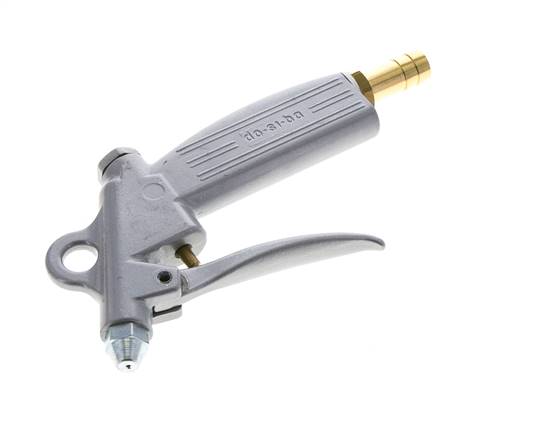 pistola de aire comprimido de aluminio de flujo ajustable de 13 mm con boquilla corta