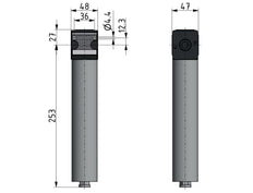 Secador de diafragma 1/4'' 182l/min Mutifix