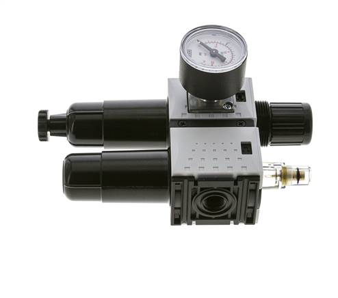 FRL G1/4'' 800l/min 0,5-10,0bar/7-145psi Manómetro de 40 mm Futura 0