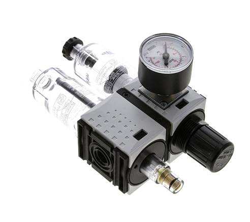 FRL G1/4'' 800l/min 0,5-10,0bar/7-145psi Manómetro de 40 mm Futura 0