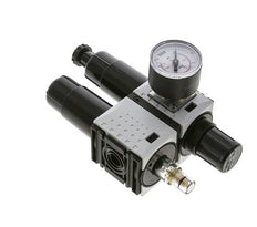 FRL G1/4'' 800l/min 0,5-10,0bar/7-145psi Manómetro de 40 mm Futura 0