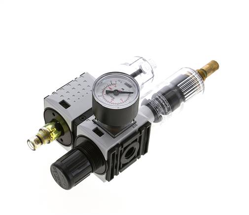 FRL G1/4'' 800l/min 0,5-10,0bar/7-145psi Manómetro de 40 mm Futura 0