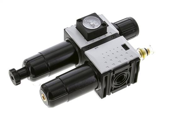 FRL 2 Partes G1/4'' 800l/min 0.5-8.0bar/7-116psi Semi-Auto Metal Futura 0