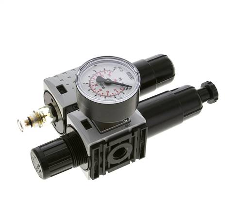 FRL G1/4'' 800l/min 0,5-8,0bar/7-116psi Manómetro de 40 mm Futura 0