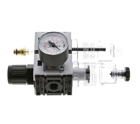 FRL G1/4'' 800l/min 0,5-8,0bar/7-116psi Manómetro de 40 mm Futura 0