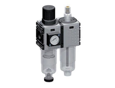 FRL 2 Partes G1/4'' 800l/min 0.2-4.0bar/3-58psi Semi-Auto 40 mm Manómetro Metal Futura 0