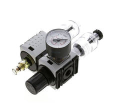 FRL 2 Partes G1/4'' 800l/min 0.2-4.0bar/3-58psi Semi-Auto 40 mm Manómetro Policarbonato Futura 0