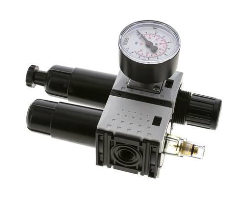 FRL G1/4'' 800l/min 0,5-8,0bar/7-116psi Manómetro de 40 mm Futura 0