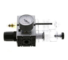 FRL 2 Partes G1/4'' 800l/min 0.2-4.0bar/3-58psi Semi-Auto 40 mm Manómetro Policarbonato Futura 0
