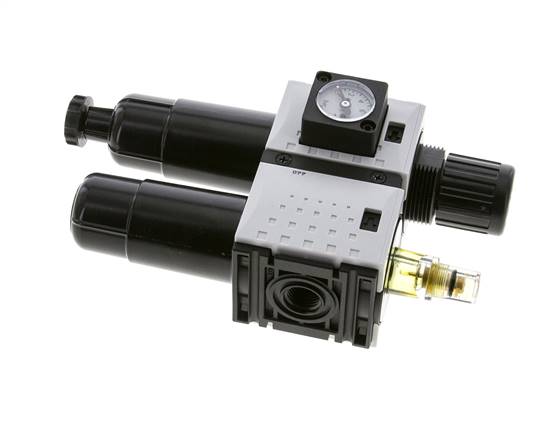 FRL 2 Partes G1/4'' 800l/min 0.5-8.0bar/7-116psi Semi-Auto Metal Futura 0