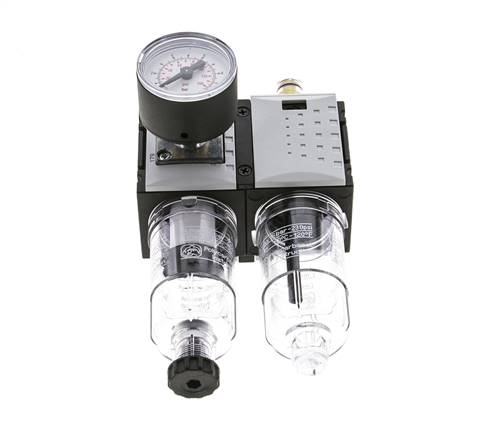 FRL G1/4'' 800l/min 0,5-8,0bar/7-116psi Manómetro de 40 mm Futura 0