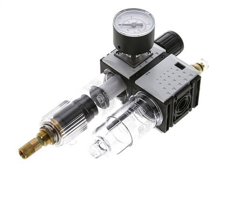 FRL G1/4'' 800l/min 0,5-10,0bar/7-145psi Manómetro de 40 mm Futura 0